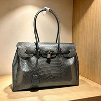 Bolso Tote Personalizado con Estampado de Cocodrilo, Bolso de Compras para Mujer de TPU Transparente Impermeable de Alta Calidad para Otoño