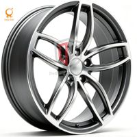 Jantes forgées à 5 doubles rayons usinées couleur bronze métallisé 19-23 pouces PCD personnalisé pour voitures de course Porsche BMW Audi