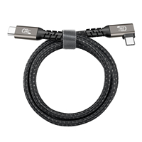 Pabrik 40Gbps USB Tipe C 4 kabel Data kecepatan cepat 5A 240W PD pengisian 1M 2M C ke C kabel Media untuk Printer IOS komputer