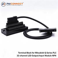 Module de dérivation E/S PAICONNECT 34/36 broches PA66 pour PLC LED, connexion Push-In, compatible automobile Mitsubishi