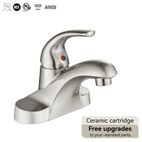 Robinet de bain monocommande noir moderne haut de gamme en plastique, à poser sur le rebord, 2 trous, pour salle de bain, certifié CUPC