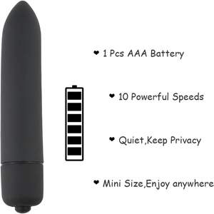 Vibrador de Bala de 10 Velocidades al Precio Más Bajo, Mini Vibrador de Bala Portátil, Estimulador de Clítoris y Punto G, Estimulación Vaginal Femenina para Mujeres - Product Image 4