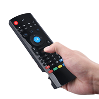 Ihomemix Fabricación OEM Personalizada, Control Remoto Inalámbrico con Retroiluminación para TV Box Android Multimedia Inteligente, Mini Air Mouse MX3