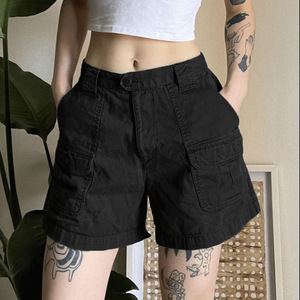 INS 2023 Summer Simple Casual 6 Pocket <strong>Cargo</strong> <strong>Shorts</strong> <strong>Women</strong> Vintage Wash Cotton <strong>Shorts</strong> - Product Image 6