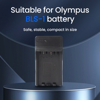 Charger tunggal USB untuk Olympus E-410 E-620 E-PM1 RingTeam PS-BLS1 BLS-5 pengisi daya baterai untuk model tertentu