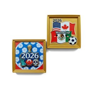 Cadeau personnalisé pour les fans de football, aimant de réfrigérateur en résine Coupe du monde 2026, aimant de réfrigérateur USA Canada Mexique, aimant de réfrigérateur sur le thème du football, souvenir décoratif - Product Image 1
