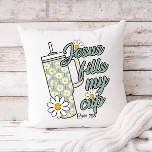 Vinilo Termoadhesivo Retro con Diseño Navideño de Jesús Llenando una Taza, para Camisetas - Product Image 6