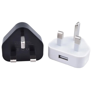 Black and White <b>5V</b> 1A <b>2A</b> UK Plug5v1 UK Standard <b>Charger</b> Hong Kong Version USB Power Supply - Product Image 1