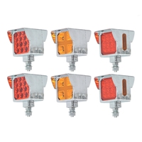 Feux arrière LED pour remorque de camion, feux de position latéraux, ambre rouge, 12V-24V, vintage, étanches