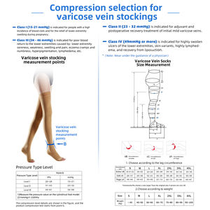 <span class=keywords><strong>Bas</strong></span> <span class=keywords><strong>de</strong></span> compression médicale <span class=keywords><strong>de</strong></span> cuisse <span class=keywords><strong>de</strong></span> haute qualité anti-thrombotique à compression progressive chaussette anti-embolie pour femmes vente en gros - Product Image 4