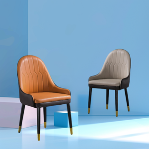 Silla de comedor duradera multifuncional con chapa de roble fácil de limpiar modernizada para muebles para el hogar y uso en hoteles/restaurantes - Product Image 6