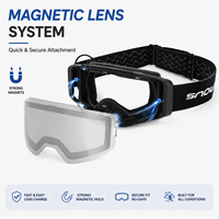 Lunettes de sport HUBO HB-31 polarisées, anti-buée, anti-poussière, avec lentilles cylindriques magnétiques, monture intégrale, photochromiques, sangle réglable