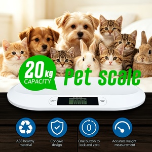 Digitale Haustierwaage 20 kg 44 lb Digitale Anzeige Gewichtswaage für Welpen Hunde Katzen Überwachung - Product Image 3