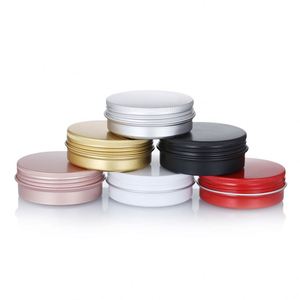 Tarros Cosméticos de 1oz, 2oz, 4oz, 30g, 60g, 120g, Contenedores para Dulces, Envases Vacíos, Tarros de Almacenamiento para Crema, Metal, Aluminio, Color Personalizado, Tapa de Rosca, Logotipo - Product Image 1