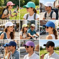 Gorras de Béisbol Ajustables con Bordado Transpirable, Gorras de Béisbol Lisas Unisex de Secado Rápido con Perforación Láser y Logotipo Personalizado