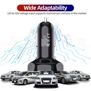 Cargador de teléfono móvil para coche, dispositivo de carga rápida con 4 puertos USB, 3A, QC3.0, <span class=keywords><strong>2022</strong></span> - Product Image 5