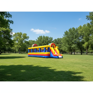 Circuito de Juegos Inflables con Obstáculos para Exteriores, Diseño Personalizado, Circuito Deportivo Inflable para Adultos, Diversión en Equipo para Empresas - Product Image 1