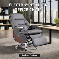 Chaise de bureau tournante exécutive à dossier haut PU cuir synthétique extensible pause déjeuner inclinable pour directeur PDG patron