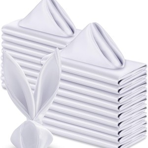 Serviettes <span class=keywords><strong>de</strong></span> <span class=keywords><strong>table</strong></span> en satin doré réutilisables en gros pour les mariages, les restaurants, les événements et les fêtes - Product Image 6