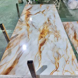 แผ่นพีวีซีหินอ่อนเคลือบเงาสำหรับตกแต่งภายในแผ่นพีวีซีหินอ่อนเคลือบเงาดีไซน์ใหม่ - Product Image 3