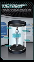 5,5/10,1/21,5/75 pulgadas AI Interacción humana virtual Holo tubo pantalla transparente 3D holograma gabinete publicidad cubo pantalla
