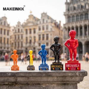 Figura de <span class=keywords><strong>Manneken</strong></span> <span class=keywords><strong>Pis</strong></span> de Bruselas, Bélgica, Estatua del Niño Orinando, Recuerdo, Regalo, Personalizado, Hecho a Mano, Pintado a Mano, Resina - Product Image 1