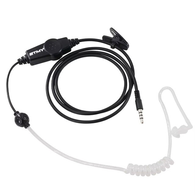 2025 New Design Security Headphones with Plastic Earpiece for Yaesu FT2DR/FT3DR/VX8DR Walkie Talkie CE Certified 0-10KM Range