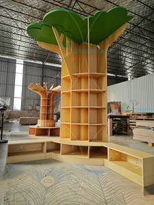 ชั้นวางหนังสือรูปต้นไม้สำหรับเด็ก ชิคิโตส มอนเตสซอรี่ ห้องสมุดเด็ก ชั้นวางหนังสือแบบตั้งพื้น ตู้มุมสำหรับสถานรับเลี้ยงเด็ก ชั้นวางหนังสือไม้สำหรับเด็กก่อนวัยเรียน มุมอ่านหนังสือสำหรับเด็กเล็ก - Product Image 3