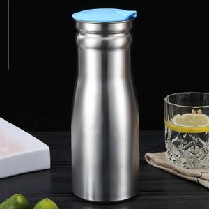 Bollitore fresco domestico in acciaio inossidabile blu con coperchio per uso domestico Hotel e ristorante - Product Image 6
