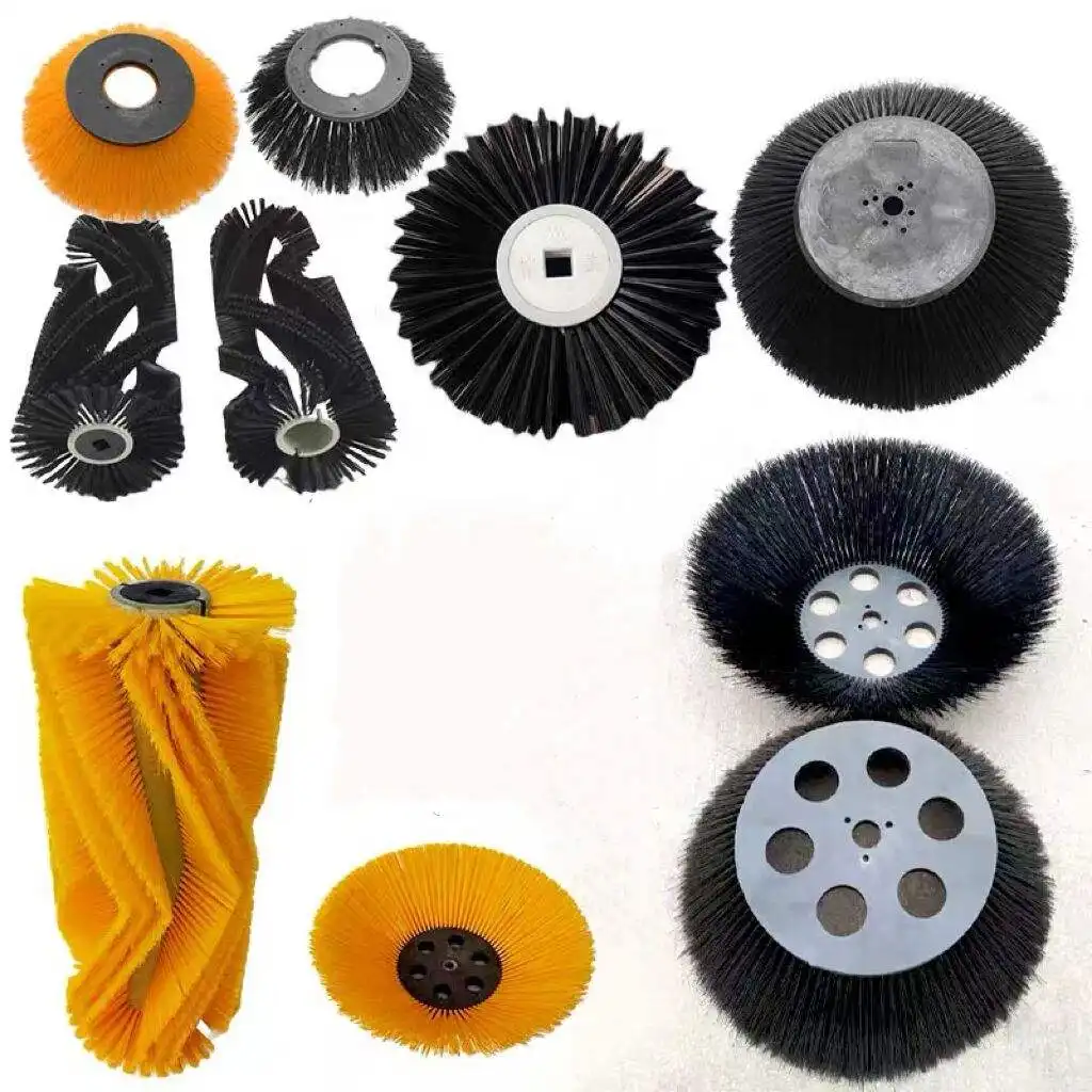 Road Sweeping Brush Road Sweeping Roller Brushes Gutter Broom Street Sweeping Brush