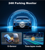 Caméra embarquée double objectif avec écran IPS, vision nocturne 4K, capteur GPS GC4653, enregistrement vidéo en boucle, surveillance de stationnement, caméra de voiture WiFi