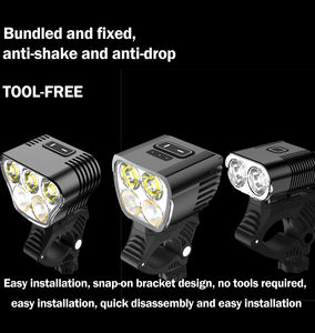 ไฟหน้าจักรยานแบบชาร์จไฟได้ Ultra Bright Dirt สำหรับจักรยาน 12V หัวไฟ 5 หลอด LED รูปหัวใจ 5000 ลูเมน - Product Image 3