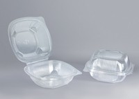 Emballage de punnets à la fraise 250 500g durable transparent personnalisé boîte de punnets de fruits aux champignons en plastique transparent pour l'épicerie de supermarché