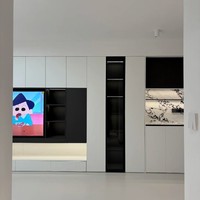 Meuble TV en bois moderne et minimaliste de qualité supérieure, unité de rangement, personnalisation directe d'usine, écologique, durable, meubles de salon