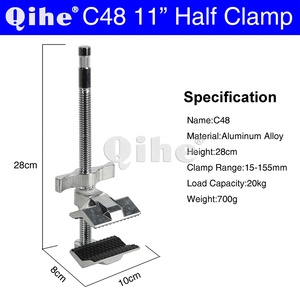 แคลมป์อะลูมิเนียม C48 ออกแบบมาเพื่อติดตั้งอุปกรณ์สตูดิโอบนพื้นผิวเรียบ ช่วงการยึดติดตั้งตั้งแต่ 15-155 มม. - Product Image 2