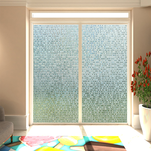 <span class=keywords><strong>Film</strong></span> de fenêtre statique irisé effet terrazzo, <span class=keywords><strong>film</strong></span> de confidentialité arc-en-ciel pour vitres, motif pierre brisée, amovible sans adhésif pour la maison - Product Image 5