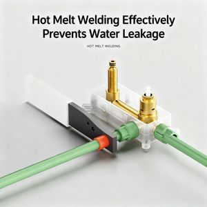 Robinet mural en laiton gris Gunmetal | Mitigeur encastré de lavabo avec design minimaliste Installation dissimulée en laiton - Product Image 6