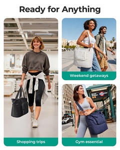 Sac de <span class=keywords><strong>voyage</strong></span> pliable multi-poches en nylon imperméable avec logo personnalisé, nouveau design, pour le sport, la gym, le week-end - Product Image 6