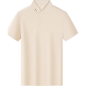 เสื้อโปโลโปรโมชั่น สีกรมท่า แขนสั้น สีพื้น ผ้าใยโพลีเอสเตอร์ ใส่ได้ทุกวัน - Product Image 4