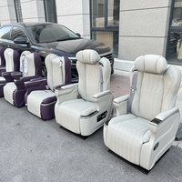 Sièges de luxe Vito W447, sièges de voiture capitaine avec massage pour fourgon, en cuir PU, compatibles avec les modèles Alphard et Toyota