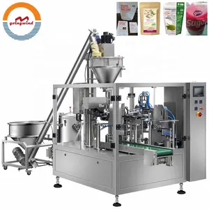 Automatic premade pouch powder filling packing machine pre-made doypack spout bag fine flour packaging machinery cheap for sale