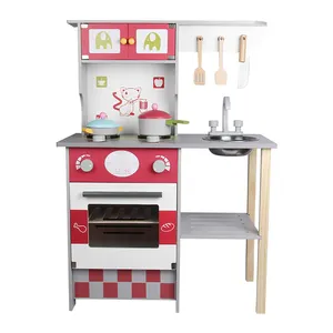 WD17062 Set da cucina grande di migliore qualità giocattoli per bambini finta di giocare a cucinare apprendimento gioco in legno giocattoli da cucina per bambini bambino