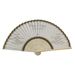 Ventaglio pieghevole con stampa in tessuto di carta con ventaglio personalizzato in bambù dal design personalizzato - Product Image 2