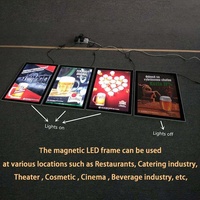 Cornice Luminosa LED Magnetica in Alluminio Personalizzata, Ultra Sottile, Rettangolare, per Poster Cinematografici e Menu, Formati A0 A1 A2 A3 A4 50x70