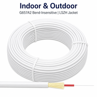 Kabel Serat Optik FTTH Indoor/Outdoor 1fo 4.0mm 500m G657A2 3.0mm Putih 4fo