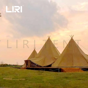 Không Thấm Nước Jungle Glamping Sự Kiện Lớn Teepee Lều Tipi Lều Vải Nặng 5M - Product Image 5