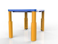 Mesa Táctil de 43 Pulgadas con Altura Ajustable Manualmente, Mesa de Juego y Aprendizaje Sensorial para Niños con Superficie Interactiva para Jardín de Infancia