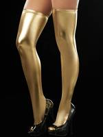 Bas élastique au-dessus du genou Costumes de danse de poteau en similicuir Chaussettes longues de luxe avec logo personnalisé pour femmes
