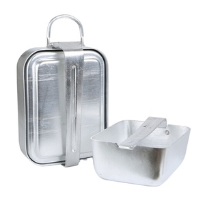 Original Factory Canteen <b>Set</b> <b>Lunch</b> Box <b>Set</b> Aluminium Mess Tin Single Pot 3pcs/<b>set</b> - Product Image 1