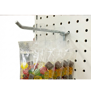 Crochets de présentation de vente au détail en plastique PET auto-adhésifs transparents écologiques en forme de J - Product Image 4